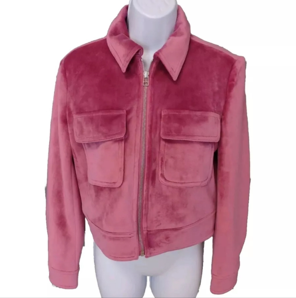 Nine West Pink Velvet Jacket